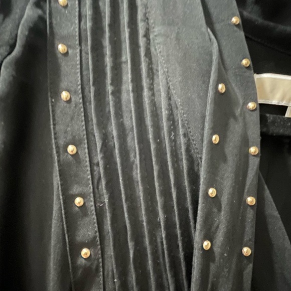 Michael Kors Black Shirt Dress with Gold accents - Picture 5 of 11